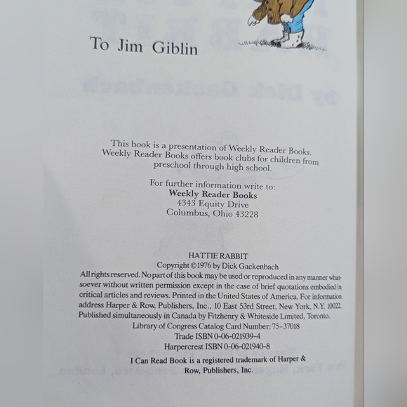 (4) I CAN READ BOOKS VTG 70s BARKLEY, ARTHUR, HATTIE RABBIT, WALPOLE - Picture 8 of 12